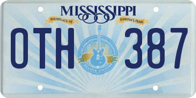MS license plate OTH387