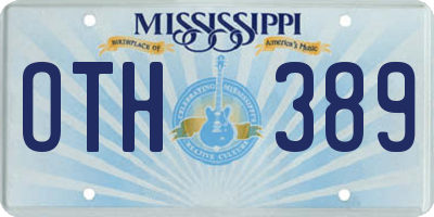 MS license plate OTH389
