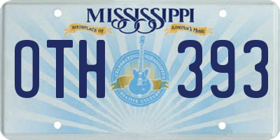 MS license plate OTH393