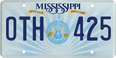 MS license plate OTH425