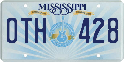 MS license plate OTH428