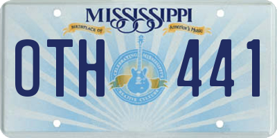 MS license plate OTH441