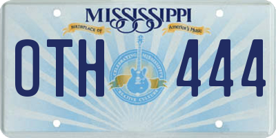 MS license plate OTH444