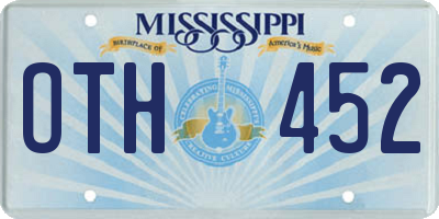 MS license plate OTH452