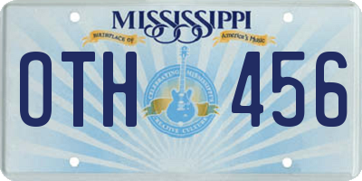 MS license plate OTH456