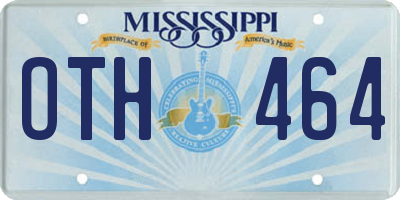 MS license plate OTH464