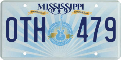 MS license plate OTH479