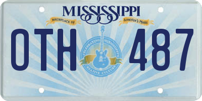 MS license plate OTH487