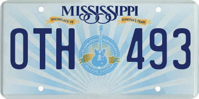 MS license plate OTH493