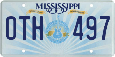 MS license plate OTH497
