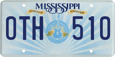 MS license plate OTH510