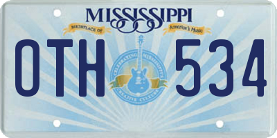 MS license plate OTH534
