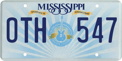 MS license plate OTH547