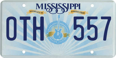 MS license plate OTH557