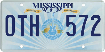 MS license plate OTH572