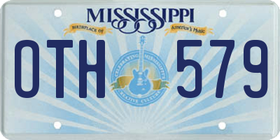 MS license plate OTH579