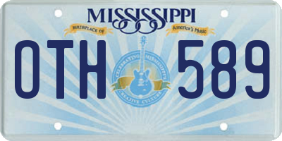 MS license plate OTH589