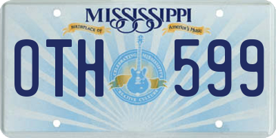 MS license plate OTH599