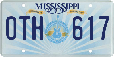 MS license plate OTH617