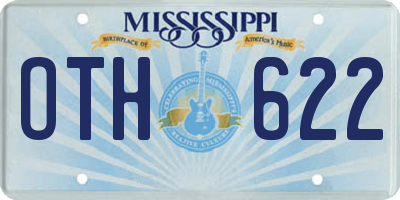 MS license plate OTH622