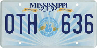 MS license plate OTH636