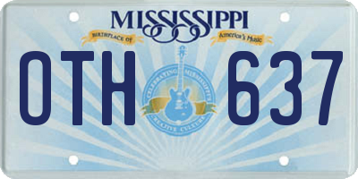 MS license plate OTH637