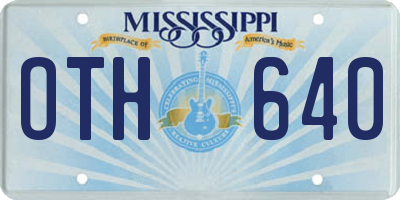 MS license plate OTH640