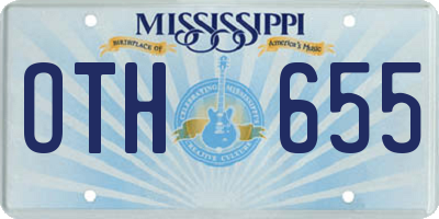 MS license plate OTH655