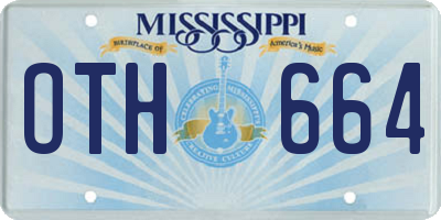 MS license plate OTH664