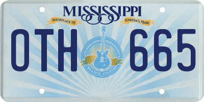 MS license plate OTH665