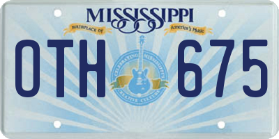 MS license plate OTH675