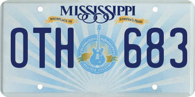 MS license plate OTH683