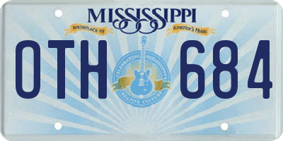 MS license plate OTH684