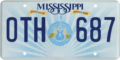 MS license plate OTH687