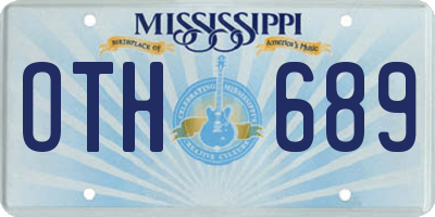 MS license plate OTH689