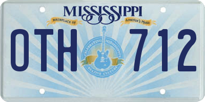 MS license plate OTH712