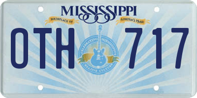 MS license plate OTH717