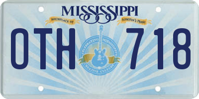 MS license plate OTH718