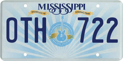 MS license plate OTH722