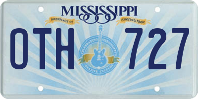 MS license plate OTH727