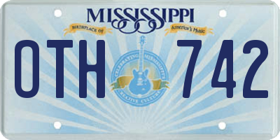 MS license plate OTH742