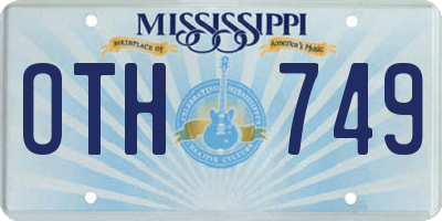 MS license plate OTH749