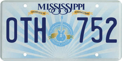 MS license plate OTH752