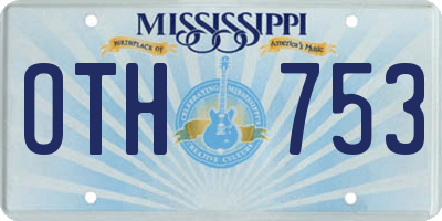MS license plate OTH753