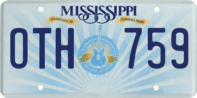 MS license plate OTH759