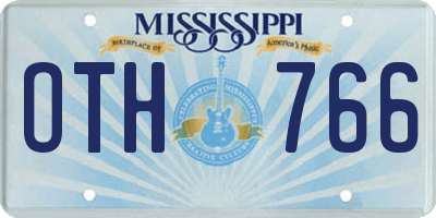 MS license plate OTH766