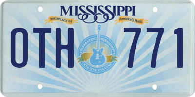 MS license plate OTH771