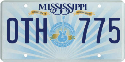 MS license plate OTH775