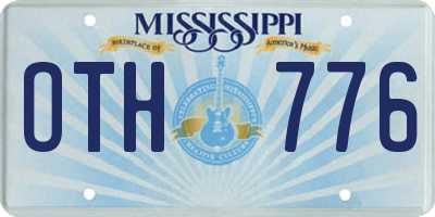 MS license plate OTH776