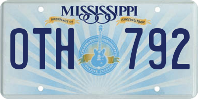 MS license plate OTH792